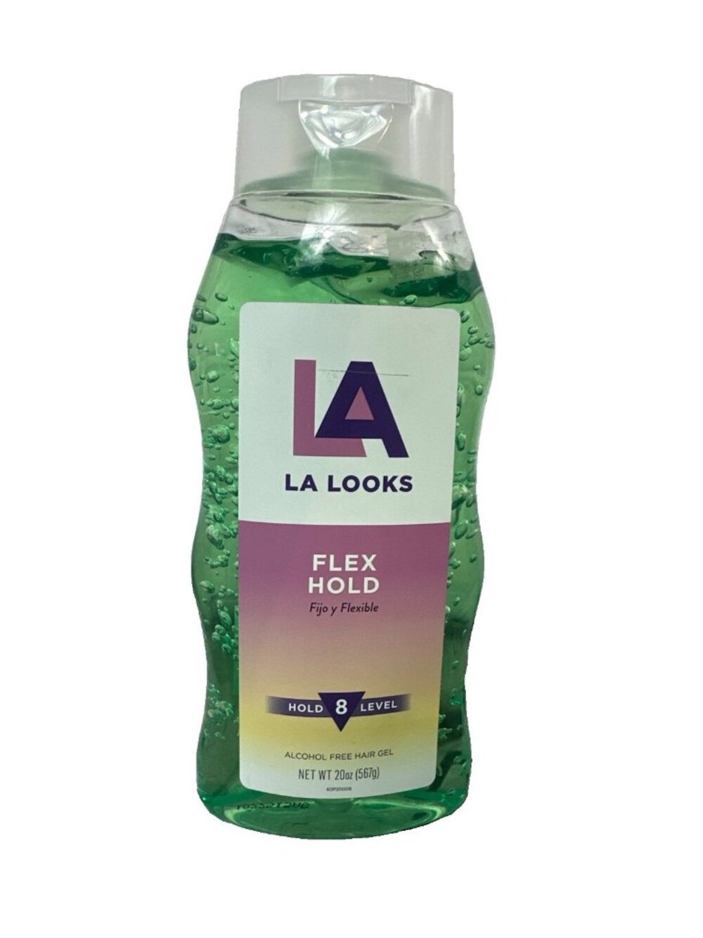 LA Looks Flex Hold Alcohol Free Hair Gel Hold Level 8 - 20 oz New